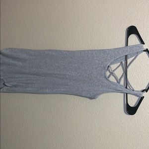 Grey skin tight dress